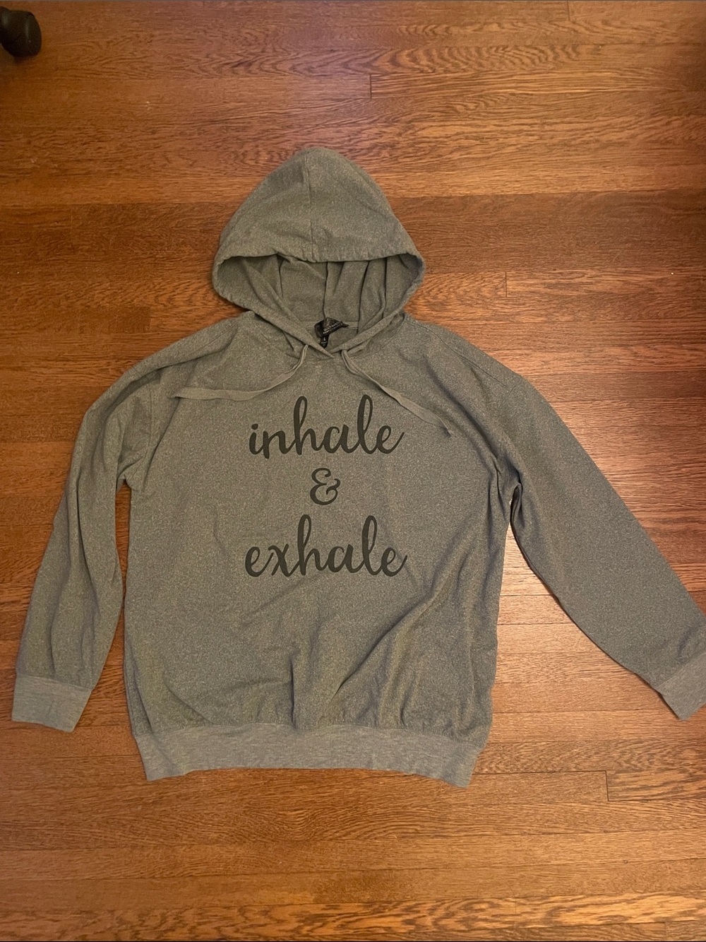 Inhale & Exhale Men Hoodie - Gray